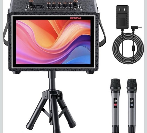 Karaoke machine with - with, lyrics